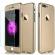 Husa apple iphone 7 plus, fullbody  gold, acoperire completa 360 grade cu folie de sticla gratis
