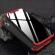 Husa apple iphone x, fullbody 360� 3in1 negru-rosu