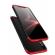 Husa apple iphone x, fullbody 360� 3in1 negru-rosu