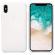 Husa apple iphone x, silicon slim antisoc alb