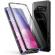 Husa samsung galaxy s10 magnetica 360 grade black, perfect fit cu spate de sticla securizata premium + folie