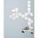 Set oglinzi design hexagon silver m size silver - oglinzi decorative acrilice - luxury home 10 bucati/set