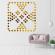 Set oglinzi design patrat - oglinzi decorative acrilice 4/4 gold 100 buc
