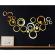Set oglinzi din pvc design modern - oglinzi decorative acrilice gold - luxury home 24 bucati/set