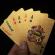 Carti de joc aurii casino poker, aspect dolar $