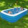 Piscina gonflabila pentru copii si adulti, pvc, 210x135x54 cm, albastru/alb