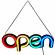 Reclama semn luminos led neon cu mesaj open