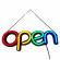 Reclama semn luminos led neon cu mesaj open