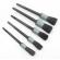 Set 5 perii profesionale gri pentru curatat interior si exterior auto, elemente de caroserie, bord, jante,