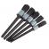 Set 5 perii profesionale gri pentru curatat interior si exterior auto, elemente de caroserie, bord, jante,