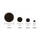 Set oglinzi design 3d round black - oglinzi decorative acrilice luxury home 26 buc/set
