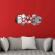 Set oglinzi design 3d silver round - oglinzi decorative acrilice luxury home 30 buc/set