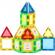 Set de constructie magnetic tiles 3d, jucarii educationale, elemente magnetice, diferite variante, 38 piese