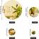 Set oglinzi design 3d gold round - oglinzi decorative acrilice luxury home rotunde 30 buc/set