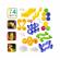 Set joc pista cu bile Marble Mountain fosforescent din 74 piese, multicolor, Grafix R05-0691
