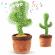 Jucarie cactus dansator, incarcare usb, verde