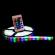 Banda led rgb 5 metri,  multicolora, cu telecomanda