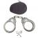 Catuse cu lant ideallstore®, tight lock, otel inoxidabil, 26.5 cm, husa inclusa