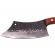 Cutit de macelarie ideallstore®, lucrat manual, fine cooking, 26 cm, maner lemn, husa piele ecologica