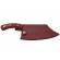 Cutit de macelarie ideallstore®, lucrat manual, fine cooking, 26 cm, maner lemn, husa piele ecologica