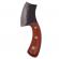 Cutit de macelarie ideallstore®, lucrat manual, fine cooking, 26 cm, maner lemn, husa piele ecologica
