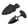 Cutit tactic de vanatoare ideallstore®, spear trap, 8 cm, negru, teaca cu prindere curea