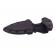 Cutit tactic de vanatoare ideallstore®, spear trap, 8 cm, negru, teaca cu prindere curea