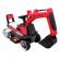 Excavator electric cu muzica si lumini led c3 r-sport - rosu