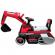 Excavator electric cu muzica si lumini led c3 r-sport - rosu