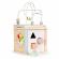 Cub educational din lemn pentru copii ecotoys