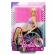 Papusa barbie blonda in scaun cu rotile
