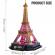 Puzzle 3d turnul eiffel editie luminoasa 51 piese cubicfun