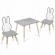 Set de masa cu doua scaune pentru copii ricokids rc-847