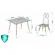 Set de masa cu doua scaune pentru copii ricokids rc-847