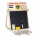 Tabla educationala din lemn cu doua fete si accesorii ecotoys