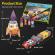 Puzzle 3d lansator de rachete si masinuta de curse 88 piese cubicfun