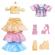 Papusa cu ochi caprui rainbow high watercolor and create