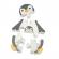 Puzzle pinguin din lemn cu saculet depozitare orange tree toys 4 piese