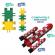 Set nano clics pentru construit vehicule 250 piese clicformers