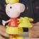 Set figurina peppa pig 15 cm cu accesorii vestimentare