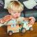 Tractor din lemn cu remorca de asamblat orange tree toys