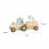 Tractor din lemn cu remorca de asamblat orange tree toys