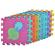 Covor puzzle din spuma malplay 10 piese 29 x 29 cm