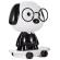 Lampa de veghe catel malplay alb&negru cu incarcare usb, 25 cm