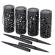 Set 4 lampi solare de gradina cu picior si agatatoare tip 