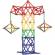 Set constructie magnetic 3d, 138 piese, joc educativ varsta 6+