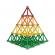 Set constructie magnetic 3d, 138 piese, joc educativ varsta 6+