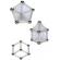 Set de constructie malplay magnetic crystal 84 piese
