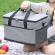 Geanta termoizolanta pentru picnic sau plaja, capacitate 16l, culoare gri