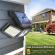 Lampa solara led, reglabila, model trio, cu senzor crepuscular si senzor de miscare